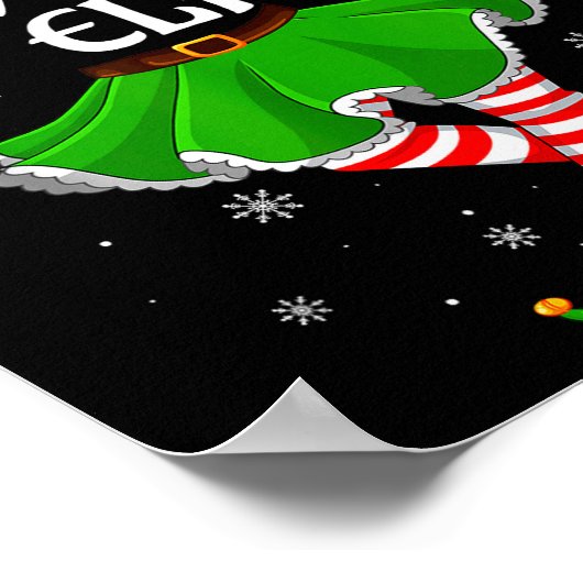 Wife Elf Christmas Family Girls Women Elf Squad Xm Poster (Hoek)