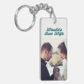 Wife Foto groen Sleutelhanger (Voorkant Links)