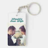 Wife Foto groen Sleutelhanger (achterkant)