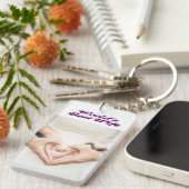 Wife Foto paars Sleutelhanger (Voorkant Rechts)