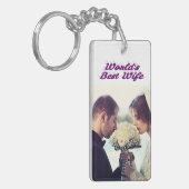 Wife Foto paars Sleutelhanger (Voorkant Links)