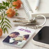 Wife Foto paars Sleutelhanger (Voorkant Rechts)