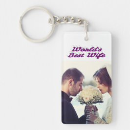 Wife Foto paars Sleutelhanger