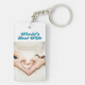 Wife fotosky blue sleutelhanger (achterkant)