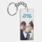 Wife fotosky blue sleutelhanger (Voorkant Links)