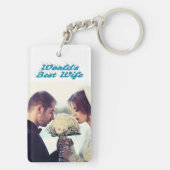 Wife fotosky blue sleutelhanger (achterkant)