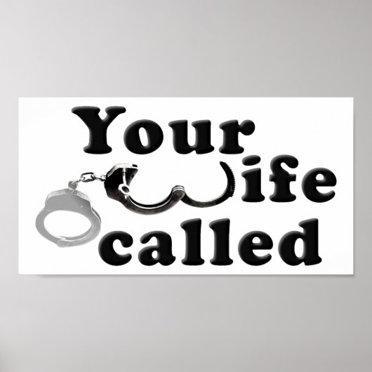 Wife genaamd Funny Poster (Voorkant)