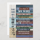 Wife Gift | Brief aan mijn vrouw-liefde van de ech Feestdagenkaart (Voorkant / Achterkant)