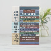 Wife Gift | Brief aan mijn vrouw-liefde van de ech Feestdagenkaart (Staand voorkant)