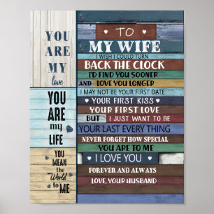 Wife Gift   Brief aan mijn vrouw-liefde van de ech Poster