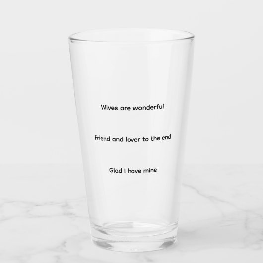 Wife Glas (Voorkant)