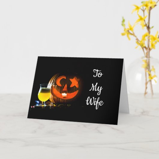 WIFE "IK WIL ALLEEN MET JULLIE CELEBRATEN" KAART (Gele Bloem)