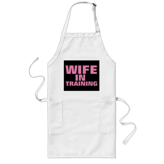 WIFE IN TRAINING, Funny Wedding Verloving Schorten (Voorkant)