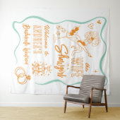 Wife is a Show Girl Bachelorette Weekend Welcome Wandkleed (In Situ (horizontaal))