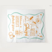 Wife is a Show Girl Bachelorette Weekend Welcome Wandkleed (Voorkant (horizontaal))