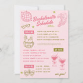 Wife is a showgirl bachelorette weekend itinerary  kaart (Achterkant)