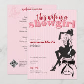 Wife Is A Showgirl Bachelorette Weekend Itinerary  Kaart (Voorkant / Achterkant)