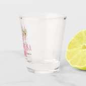 Wife is a showgirl bachelorette weekend itinerary shot glas (Rechts)