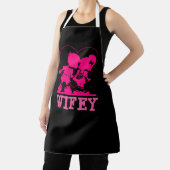 WIFE KITCHEN APRON WIFEY CUTE Apron Schort (Insitu)