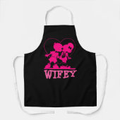 WIFE KITCHEN APRON WIFEY CUTE Apron Schort (Voorkant)