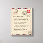 Wife Lovers | Aan mijn toekomstige vrouw, ik hou v Canvas Afdruk (Voorkant)