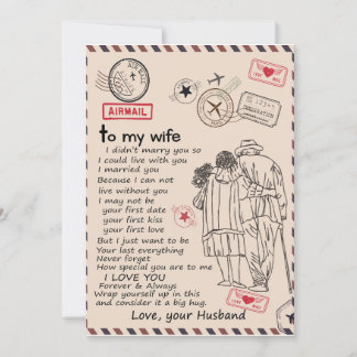 Wife Lovers | Aan mijn vrouw ik hou van jou lief m Kaart