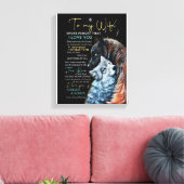 Wife Lovers | Aan mijn vrouw vergeet nooit dat ik Canvas Afdruk (Insitu (Woonkamer))