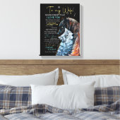 Wife Lovers | Aan mijn vrouw vergeet nooit dat ik Canvas Afdruk (Insitu (Slaapkamer))