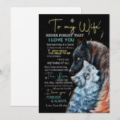 Wife Lovers | Aan mijn vrouw vergeet nooit dat ik  Feestdagenkaart (Voorkant / Achterkant)