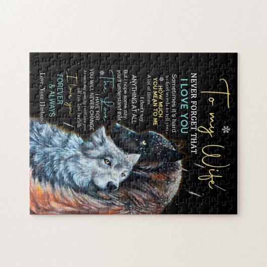 Wife Lovers | Aan mijn vrouw vergeet nooit dat ik  Legpuzzel (Horizontaal)