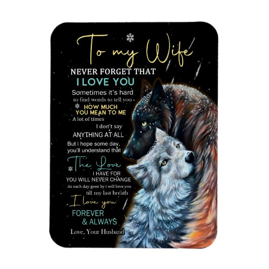 Wife Lovers | Aan mijn vrouw vergeet nooit dat ik Magneet (Verticaal)