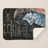 Wife Lovers | Aan mijn vrouw vergeet nooit dat ik Sherpa Deken (Voorkant (horizontaal))