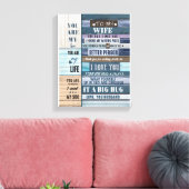 Wife Lovers | Voor mijn vrouw hou ik van jullie ma Canvas Afdruk (Insitu (Woonkamer))