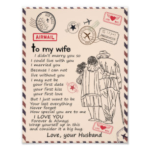 Wife Lovers   Voor mijn vrouw hou ik van jullie ma Foto Afdruk