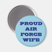 Wife luchtmacht Magnet Proud (Voorkant / Achterkant)