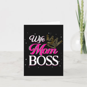 Wife moeder baas _ mammie mama _ moederdag kaart