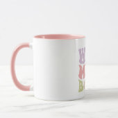 Wife Moeder Baas Retro Script Groovy Moederdag Mok (Links)