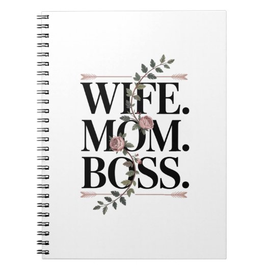 Wife. Mom. Boss. Notitieboek (Voorkant)