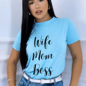 Wife mom boss t-shirt
