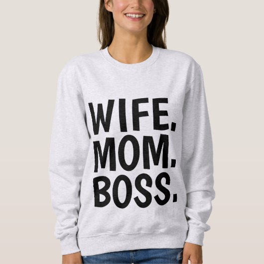 WIFE MOM BOSS T-Shirts (Voorkant)