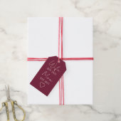 Wife & Mom Est. – Minimalist Valentine Gift Cadeaulabel (Met Touw)