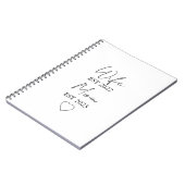 Wife & Mom Est. – Minimalist Valentine Gift Notitieboek (Linkerzijde)