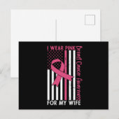 Wife Mom Mother Family Matching Breast Cancer Gift Briefkaart (Voorkant / Achterkant)