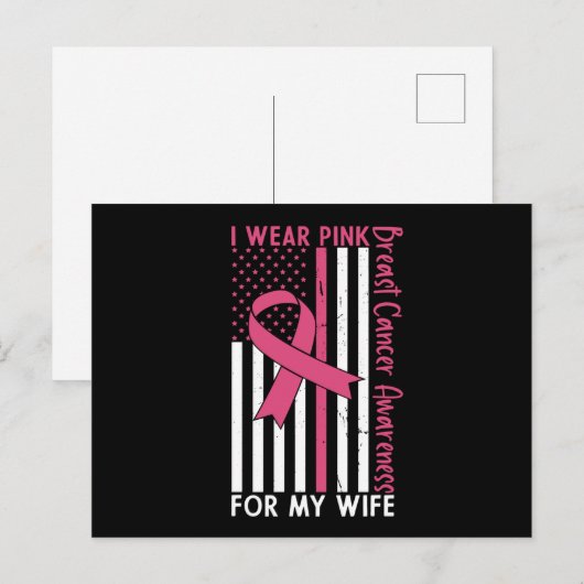 Wife Mom Mother Family Matching Breast Cancer Gift Briefkaart (Voorkant / Achterkant)