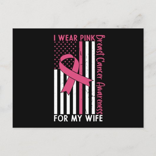 Wife Mom Mother Family Matching Breast Cancer Gift Briefkaart (Voorkant)