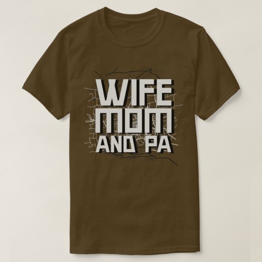 WIFE MOM PA PHYSICIAN ASSISTANT QUOTES STREET MAP T-SHIRT (Design voorkant)