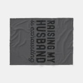 Wife Mom Raising Husband Exhausting Fleece Deken (Voorkant (Horizontaal))