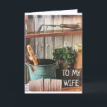 **WIFE** & MY *FAVORITE GARDENER* BIRTHDAY LOVE CA KAART<br><div class="desc">BEDANK U VOOR HET OPLOSSEN VAN 1 VAN MIJN ACHT OPLADING</div>