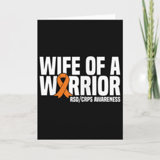 Wife Of A Warrior Orange Ribbon Rsdcrps Awareness Kaart