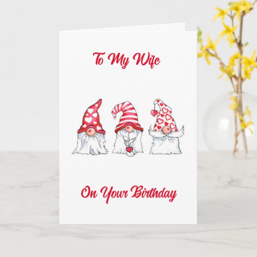 **WIFE** OP "UW GROTE DAG"-KAART KAART (Gele Bloem)